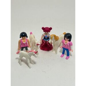 Playmobil Unicorn Fairy Figure Lot Princess 3 Figures 3 Unicorns Pink Fantasy